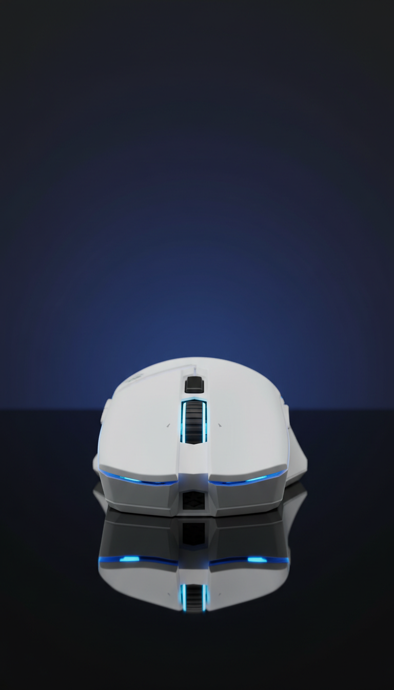 Glare White Precision Gaming Mouse